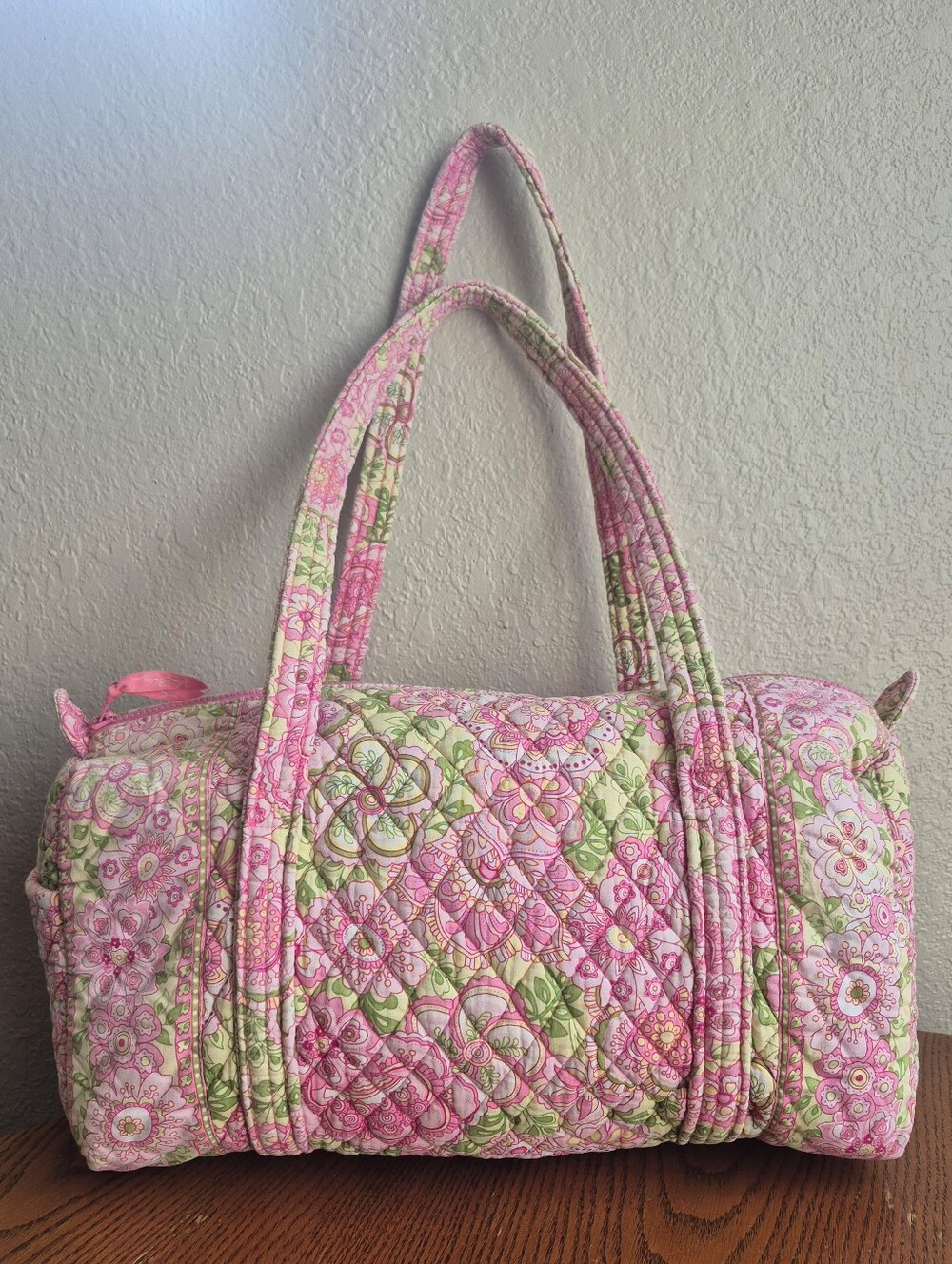 Vera Bradley Petal Pink Medium Sized Travel Duffle Bag - Picture 2 of 6